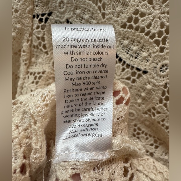 Saint + Sofia US 12 Sadie Blouse, Cream - Picture 7 of 10